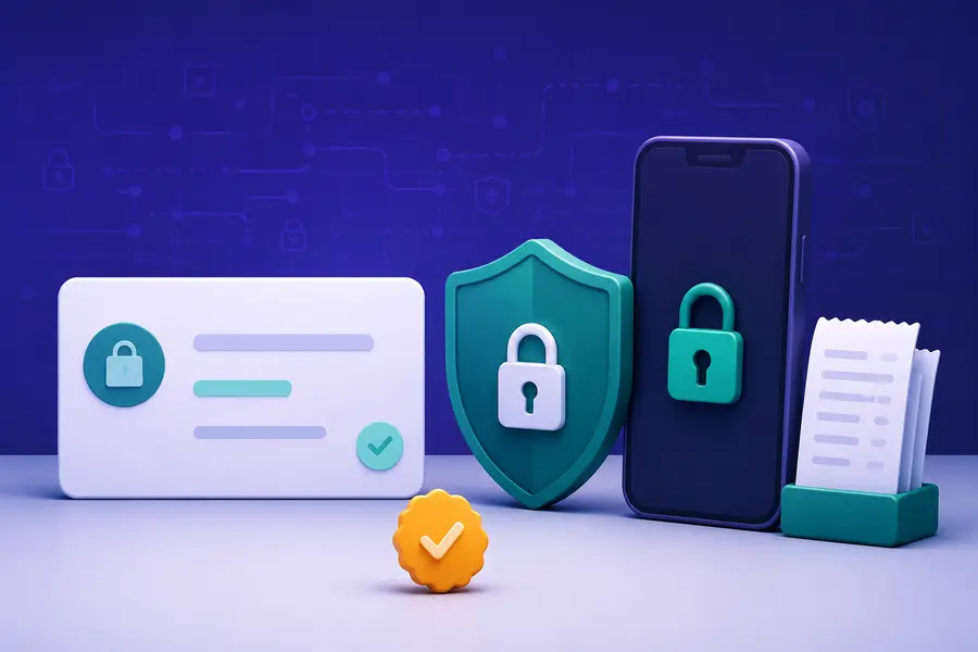 Payments, privacy and device security illustration